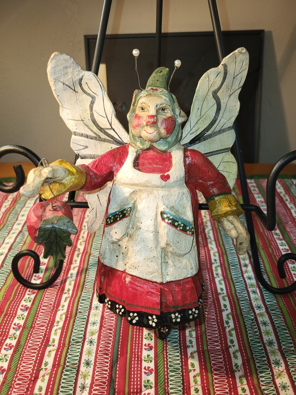 Vintage 1989 House of Hatten "Cupboard Keeper" Strawberry Fairy Ornament